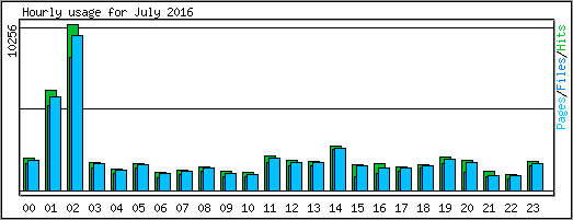 Hourly usage